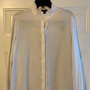 Ann Taylor Ruffle Neck Blouse - Like New!